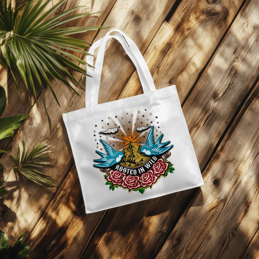 Rooted in Wild – Tattoo Style DTF Design (Instant Download)