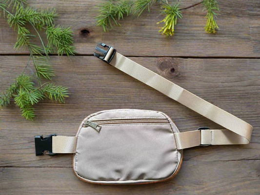Adventure-Ready Fanny Pack – Mountains & Forest Trees Design