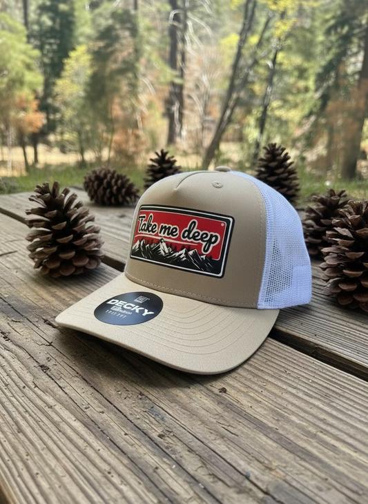 Take Me Deep – Classic Mid-Profile Trucker Hat