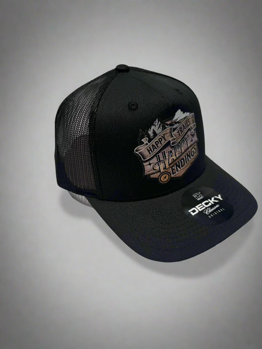 Happy Trails, Happy Endings Trucker Hat