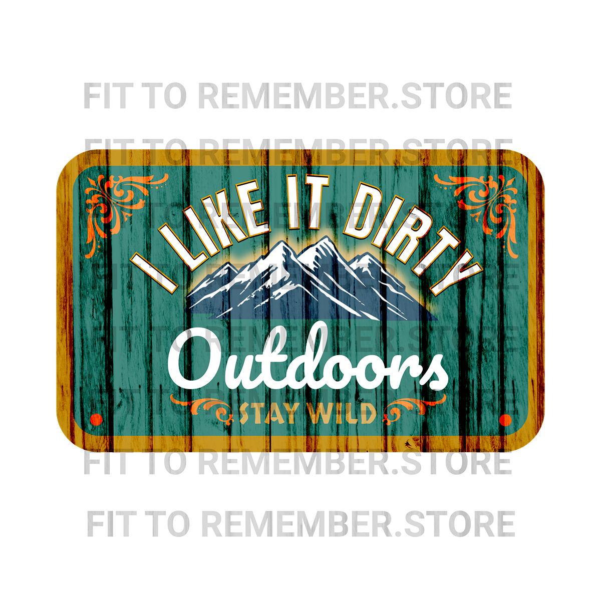 I like it Dirty "Outdoors" Green DTF Design -Instant Download