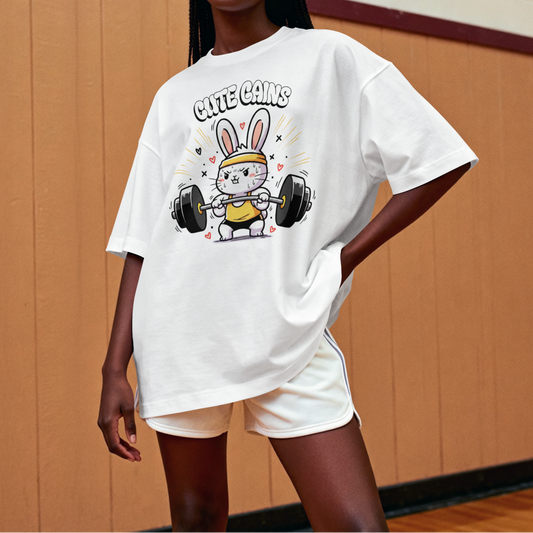 Cute Gains Bunny – Funny Gym Fitness– Digital PNG Download | T-Shirts, Hoodies, Gym Bags