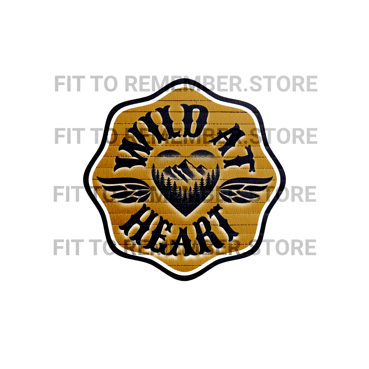 Wild at Heart Brown DTF Design -Instant Download