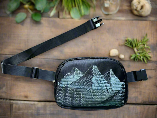 Adventure-Ready Fanny Pack – Mountain Design