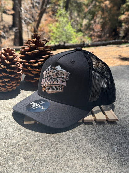 Happy Trails, Happy Endings Trucker Hat