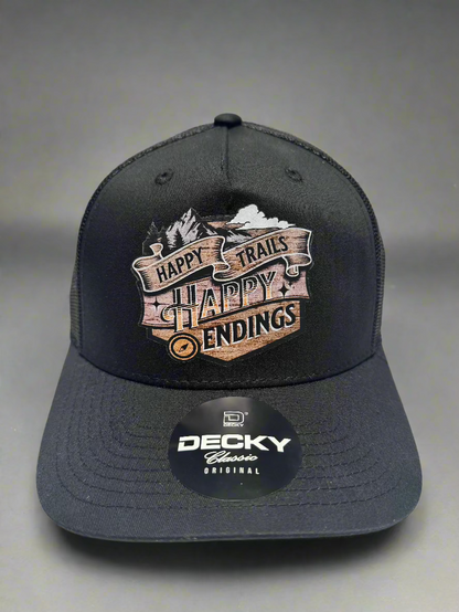 Happy Trails, Happy Endings Trucker Hat