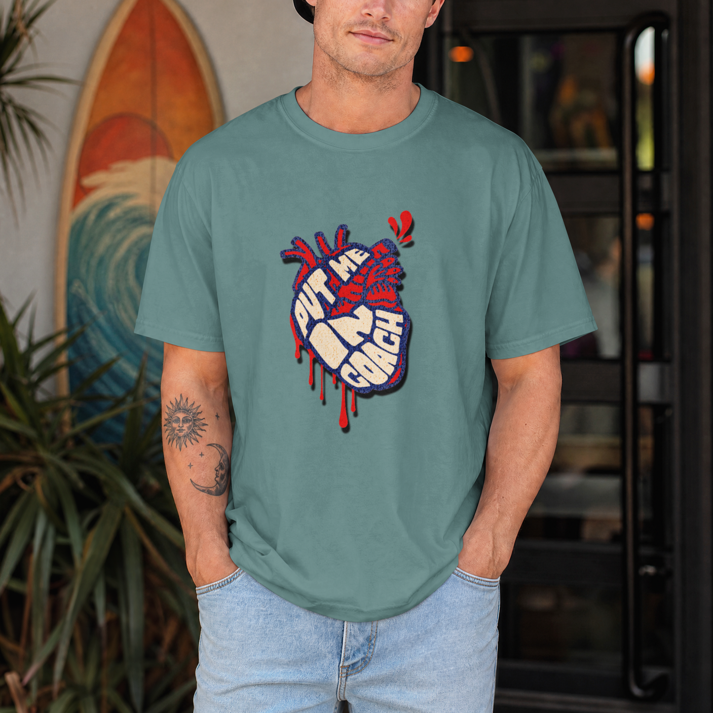 Put Me in Coach – Bold Anatomical Heart Graphic – Digital PNG Download | Hoodies, Stickers, Crossbody Bags