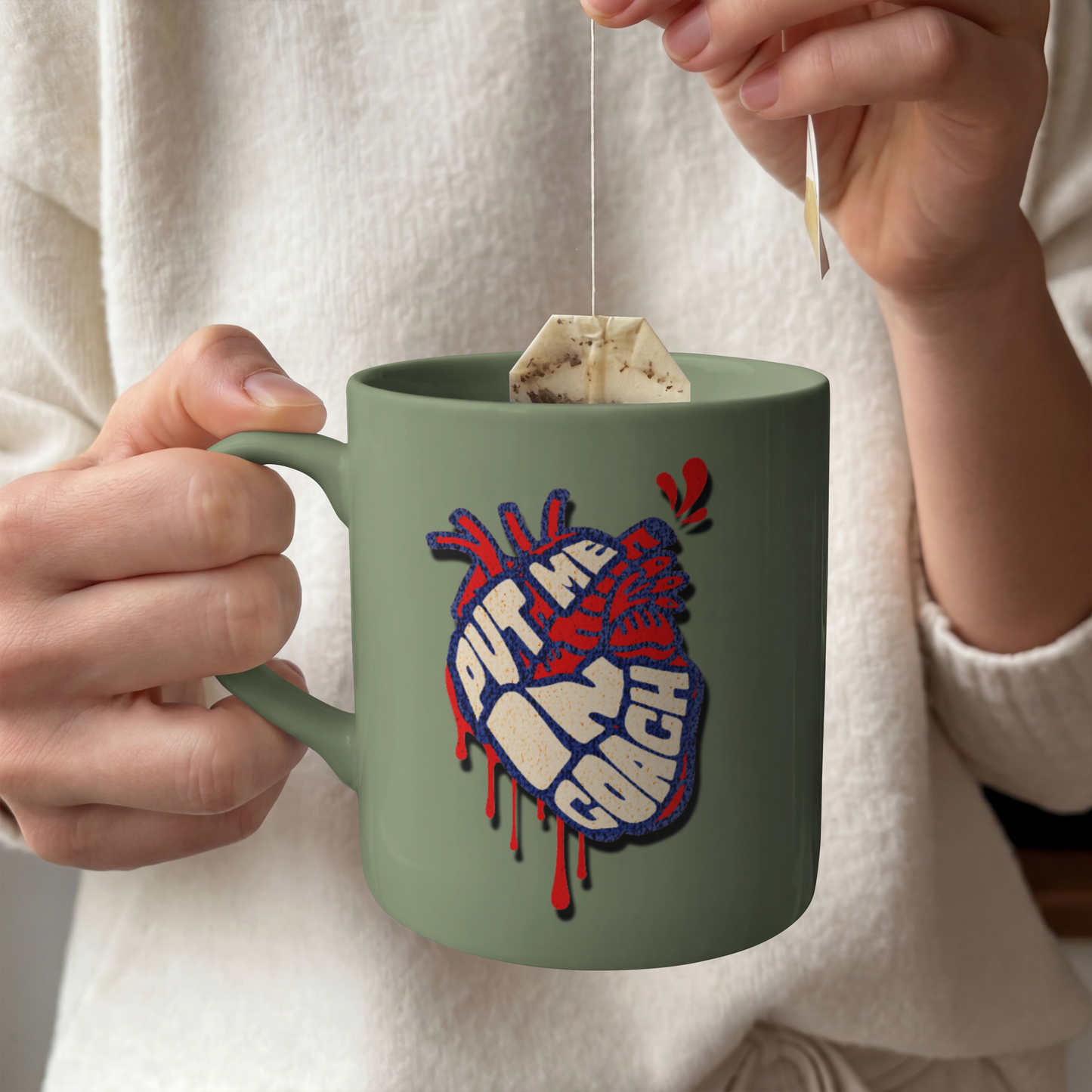 Put Me in Coach – Bold Anatomical Heart Graphic – Digital PNG Download | Hoodies, Stickers, Crossbody Bags