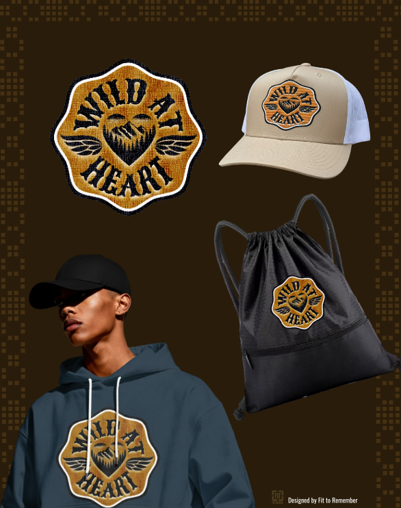 Wild at Heart Brown– Digital PNG Download | Sticker Sheets, Scrapbooking, Trucker Hats