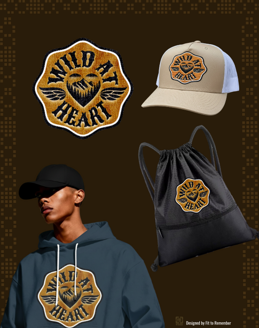 Wild at Heart Brown– Digital PNG Download | Sticker Sheets, Scrapbooking, Trucker Hats