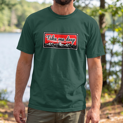Take Me Deep Nature PNG | Mountain Wilderness Adventure – Digital PNG Download | Tote Bags, Hats, Backpacks