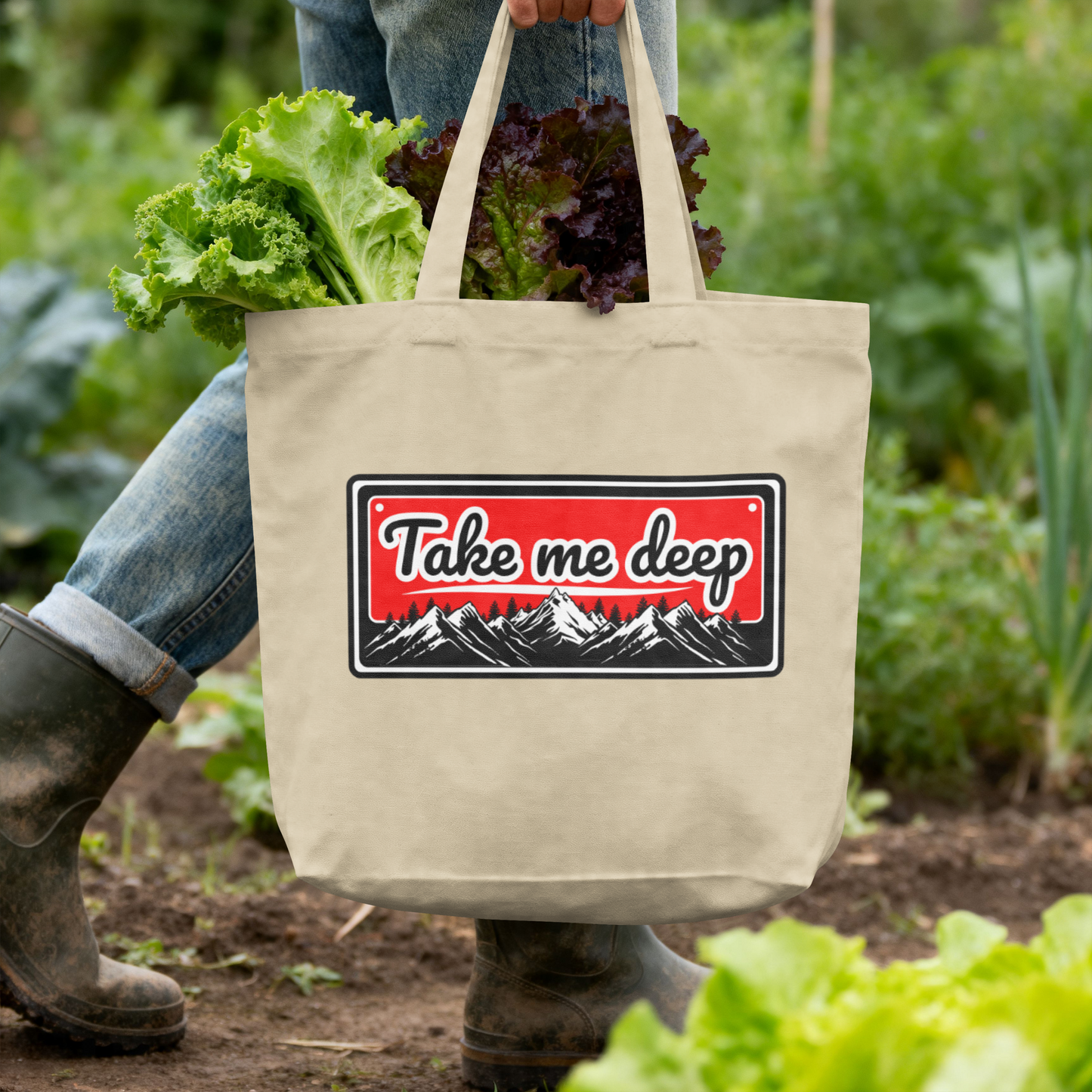 Take Me Deep Nature PNG | Mountain Wilderness Adventure – Digital PNG Download | Tote Bags, Hats, Backpacks