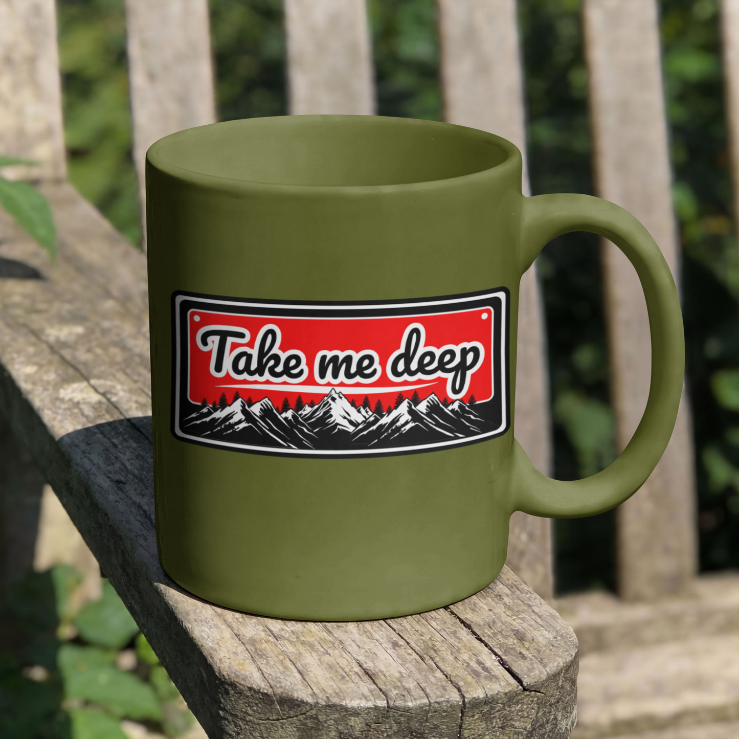 Take Me Deep Nature PNG | Mountain Wilderness Adventure – Digital PNG Download | Tote Bags, Hats, Backpacks