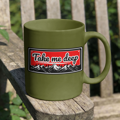 Take Me Deep Nature PNG | Mountain Wilderness Adventure – Digital PNG Download | Tote Bags, Hats, Backpacks