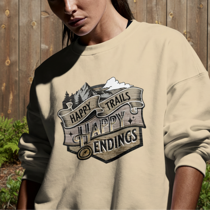Happy Trails / Happy Endings– Digital PNG Download | Snapbacks, Tumblers, Bucket Hats