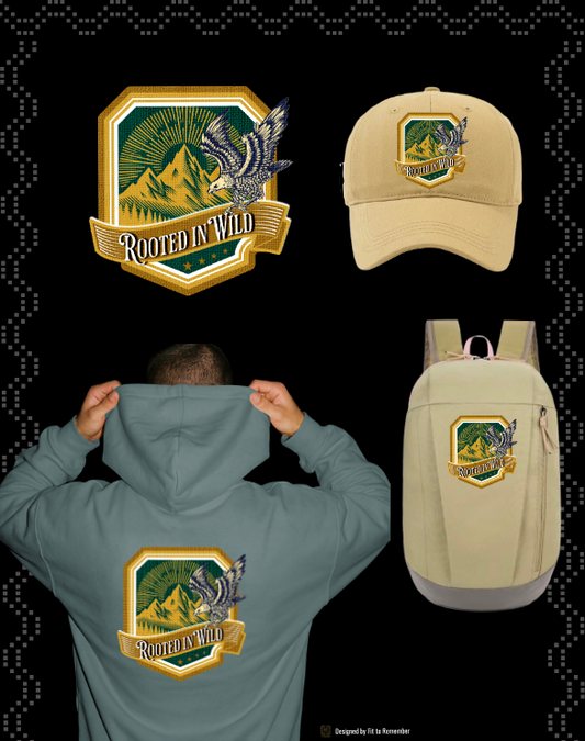 Rooted In Wild | Nature & Wilderness Graphic – Digital PNG Download | Sweaters, T-shirts, Trucker Hats