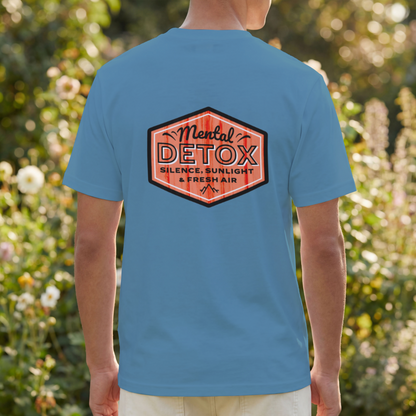 Mental Detox – “Silence, Sunlight & Fresh Air” Orange– Digital PNG Download | Baseball Hats, Hoodies, String Bags