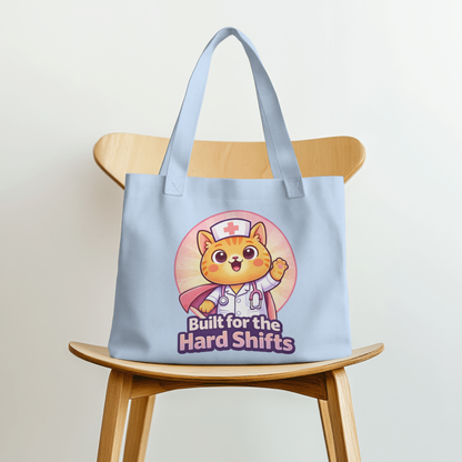Built for the Hard Shifts Nurse Cat – Cute Healthcare Hero Design – Digital PNG Download | For Sweaters, Hoodies, T-Shirts