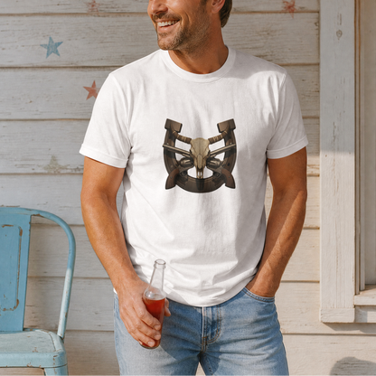 Frontier Steel & Horns Design– Digital PNG Download for T-Shirts, hats, hoodies