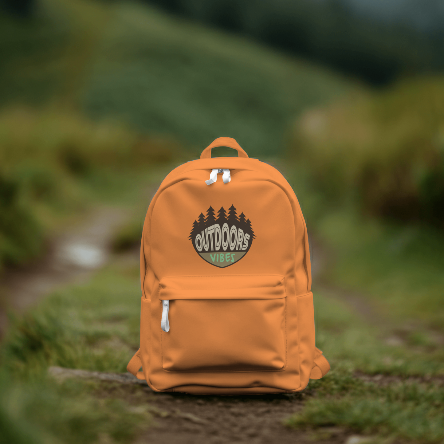 Outdoor Vibes Vintage Nature Patch PNG Design