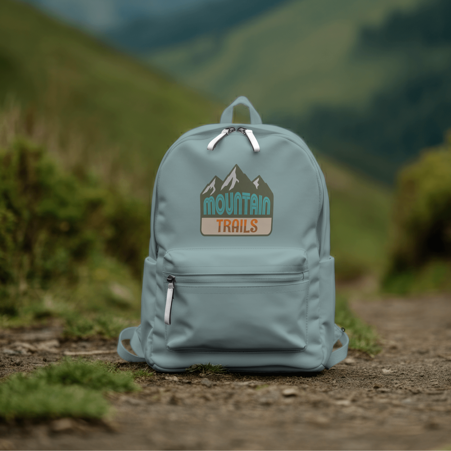 Mountain Trails Retro Vintage Outdoor Patch PNG Design