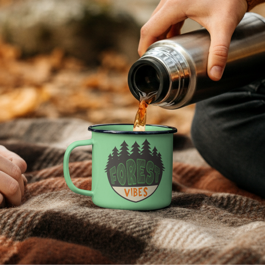 Forest Vibes Retro Vintage Outdoor Patch PNG Design