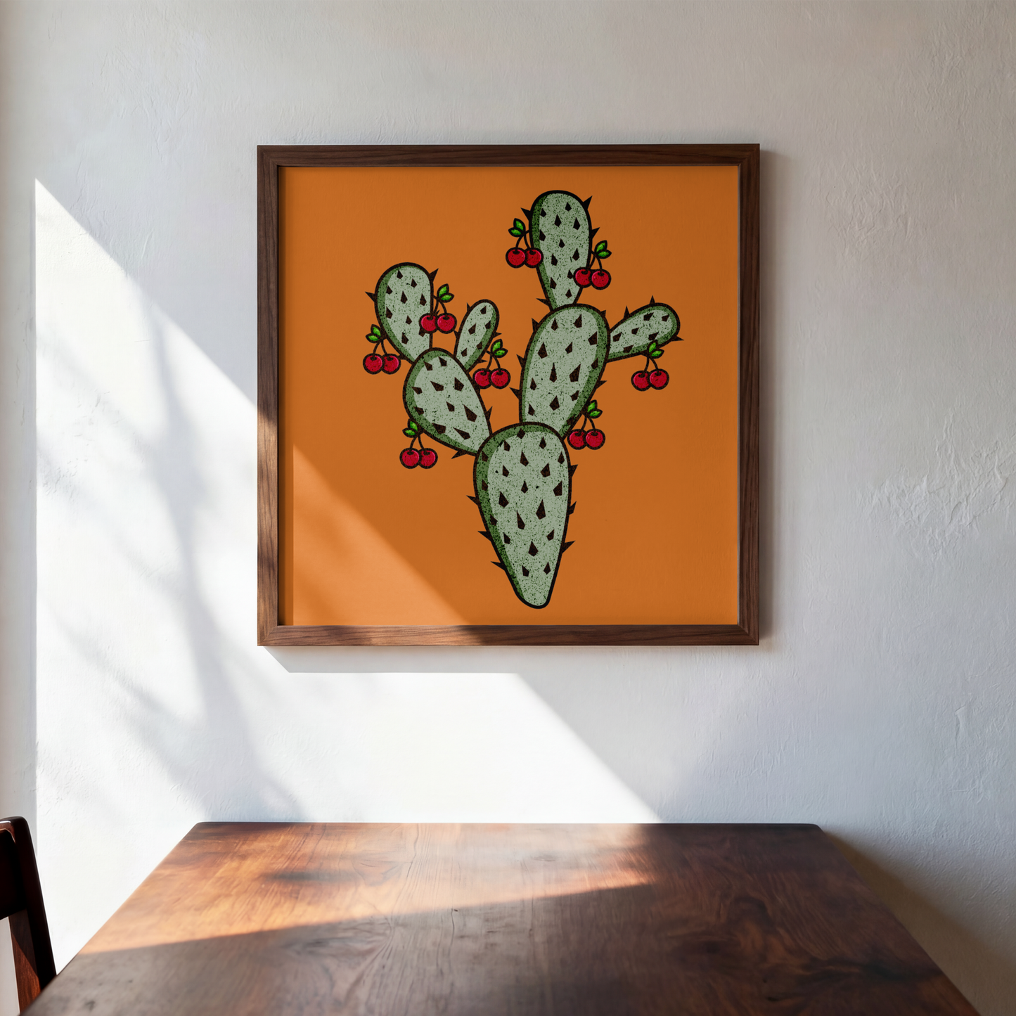 Desert Cherry Cactus PNG Design