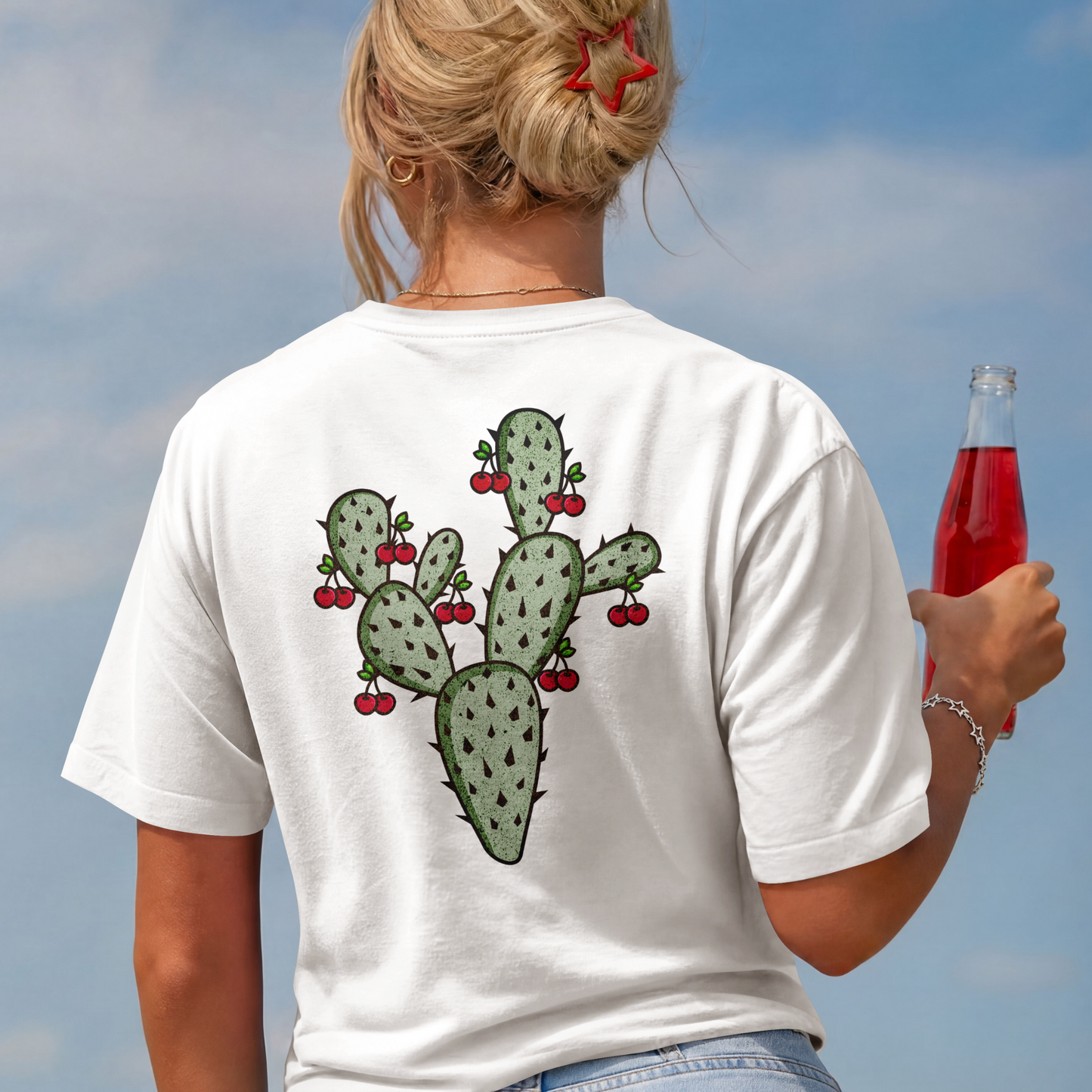 Desert Cherry Cactus PNG Design
