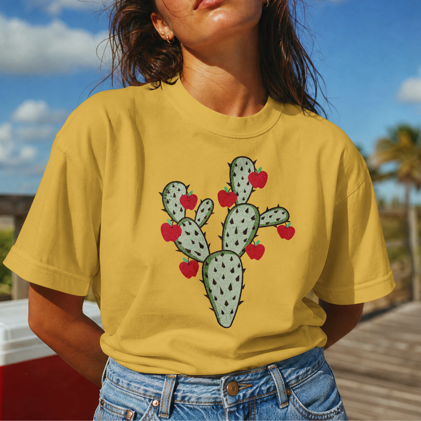 Desert Apple Cactus PNG Design