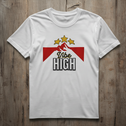 Vibe High – Mountain & Starry Sky – Digital PNG Download | Hats, Hoodies, String Bags