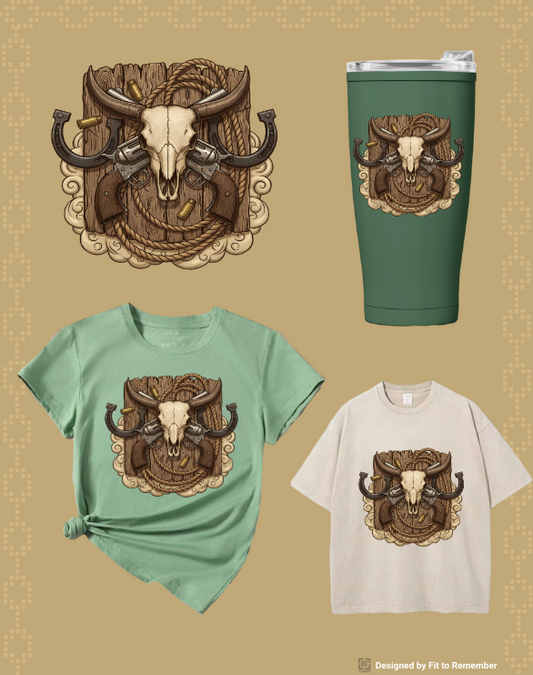 Lucky Outlaw Emblem Design– Digital PNG Download for T-Shirts, mugs, hoodies