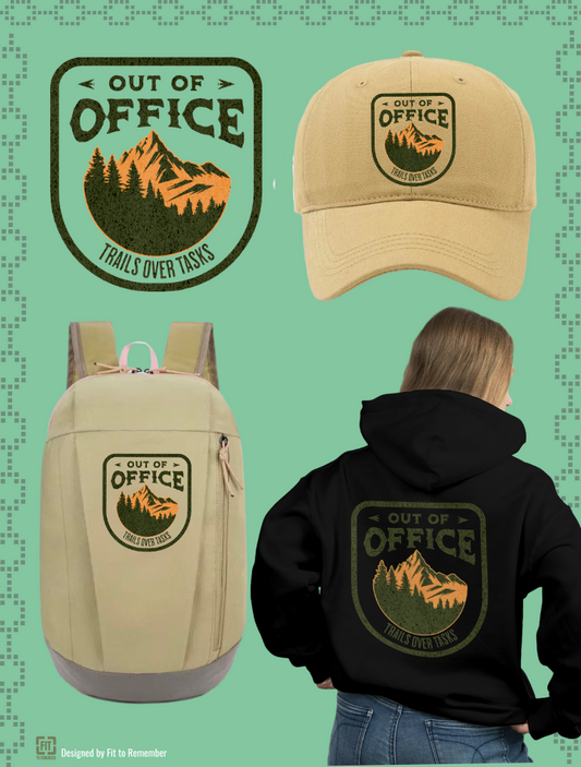 Out of Office "Trails over Tasks" – Digital PNG Download | Coffee Mugs, Tumblers, Ceramic Cups