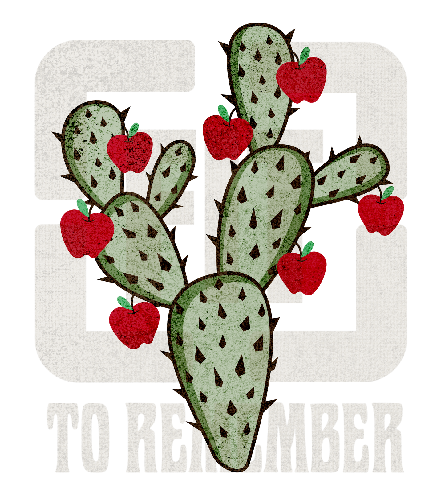 Desert Apple Cactus PNG Design