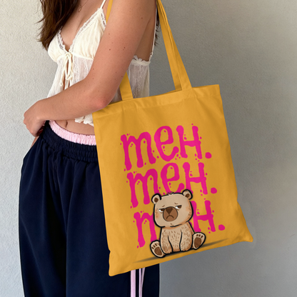 Meh Mood Bear Design – Cute Sarcastic Vibes– Digital PNG Download | Tees, Hoodies, Tote Bags