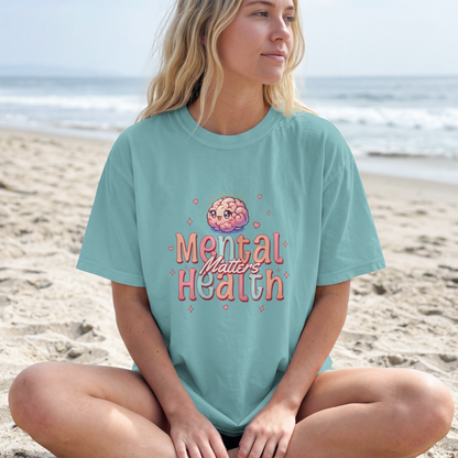 Mental Health Matters Cute Brain Awareness Design– Digital PNG Download | Sweater, Fanny Pack, T-Shirt