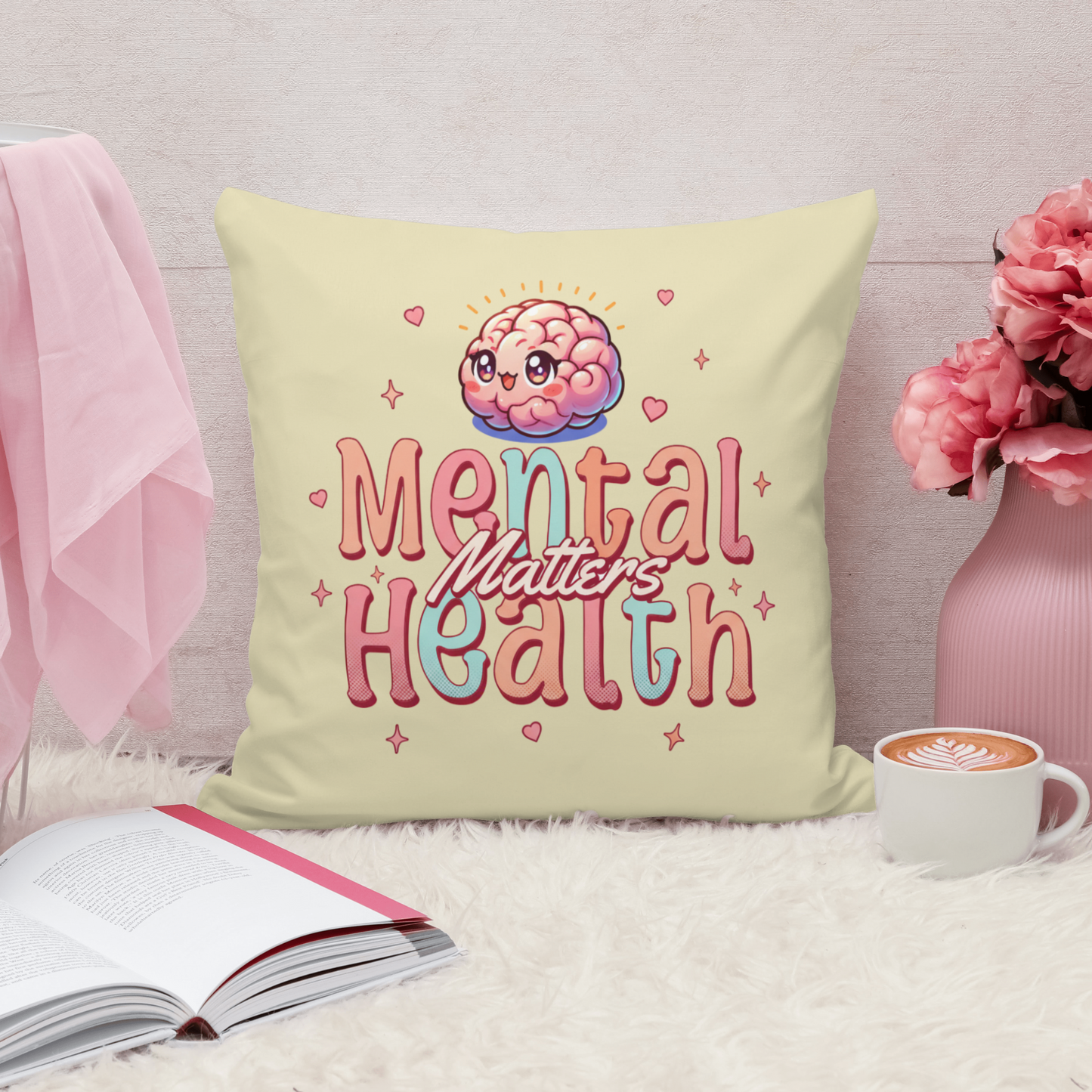 Mental Health Matters Cute Brain Awareness Design– Digital PNG Download | Sweater, Fanny Pack, T-Shirt