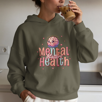 Mental Health Matters Cute Brain Awareness Design– Digital PNG Download | Sweater, Fanny Pack, T-Shirt