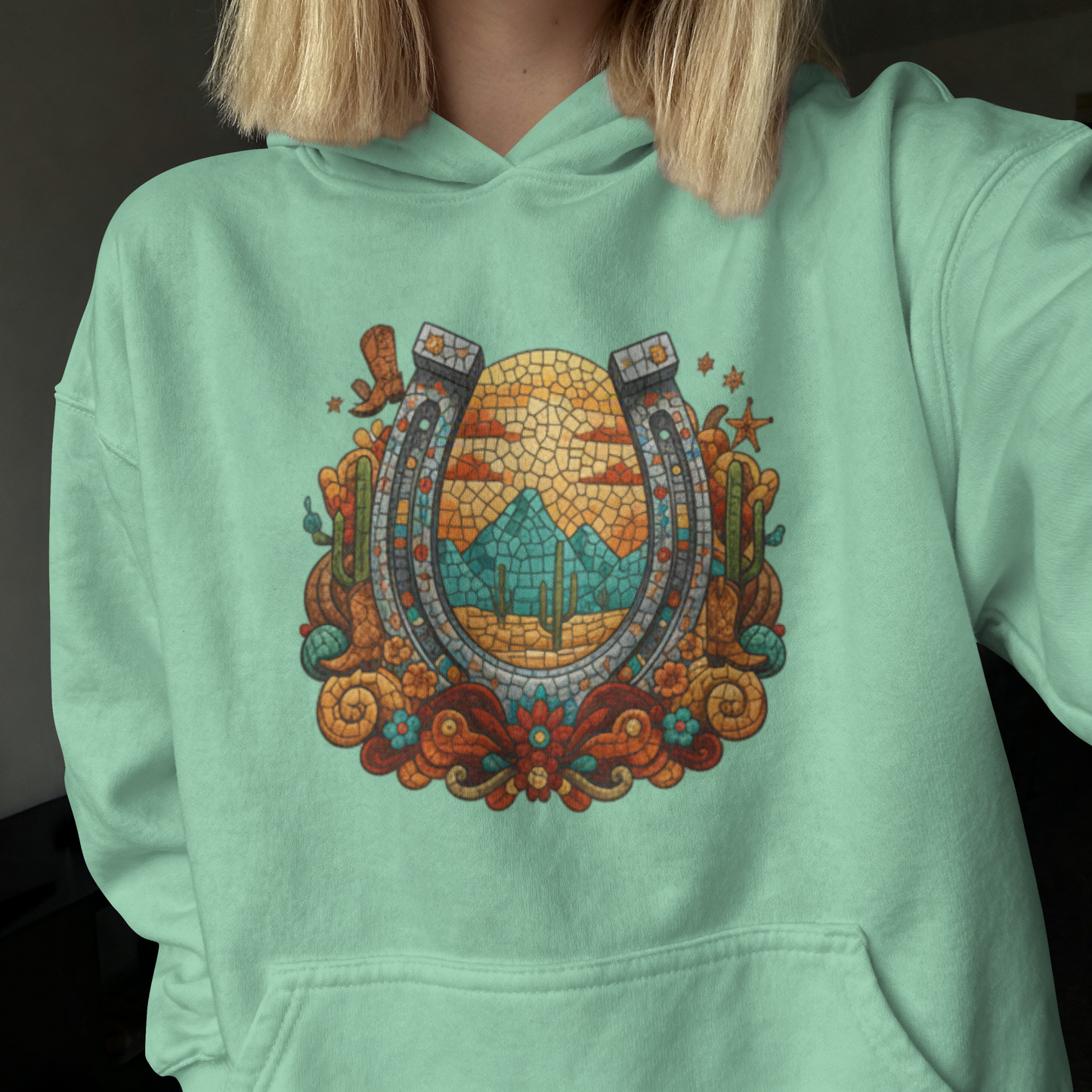 Western Desert Horseshoe of Luck– Digital PNG Download | Mugs, Tumblers, T-shirts