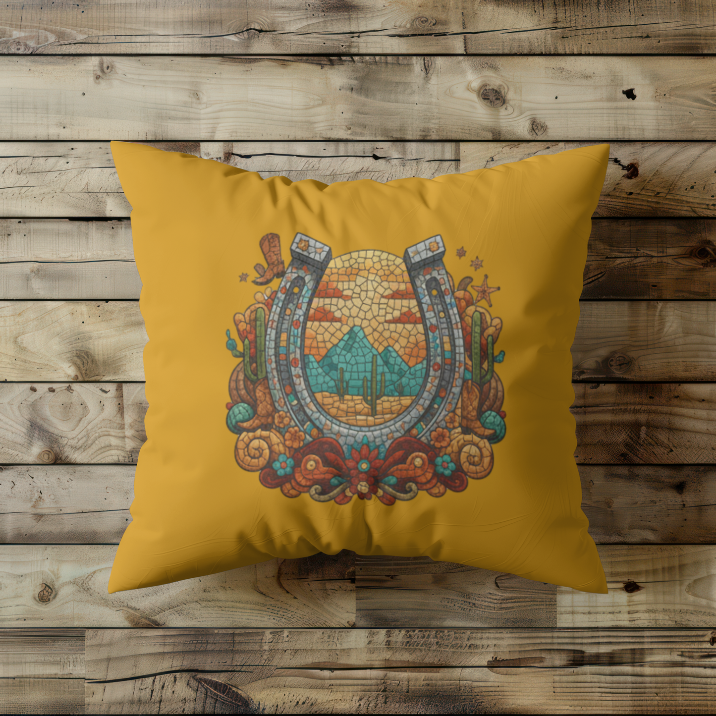Western Desert Horseshoe of Luck– Digital PNG Download | Mugs, Tumblers, T-shirts