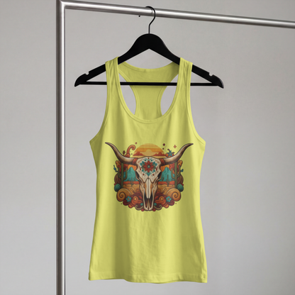 Desert Longhorn Skull Sunset Western – Digital PNG Download | Coffee Mugs, Tumblers, Ceramic Cups