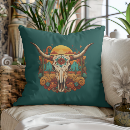 Desert Longhorn Skull Sunset Western – Digital PNG Download | Coffee Mugs, Tumblers, Ceramic Cups