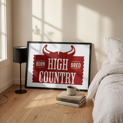 High Country Born & Bred Western Country– Digital PNG Download | Caps, Hats, Beanies