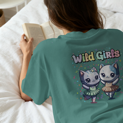 Wild Girls Dancing Cats Design– Digital PNG Download | Fanny packs, Stickers, Tote Bags