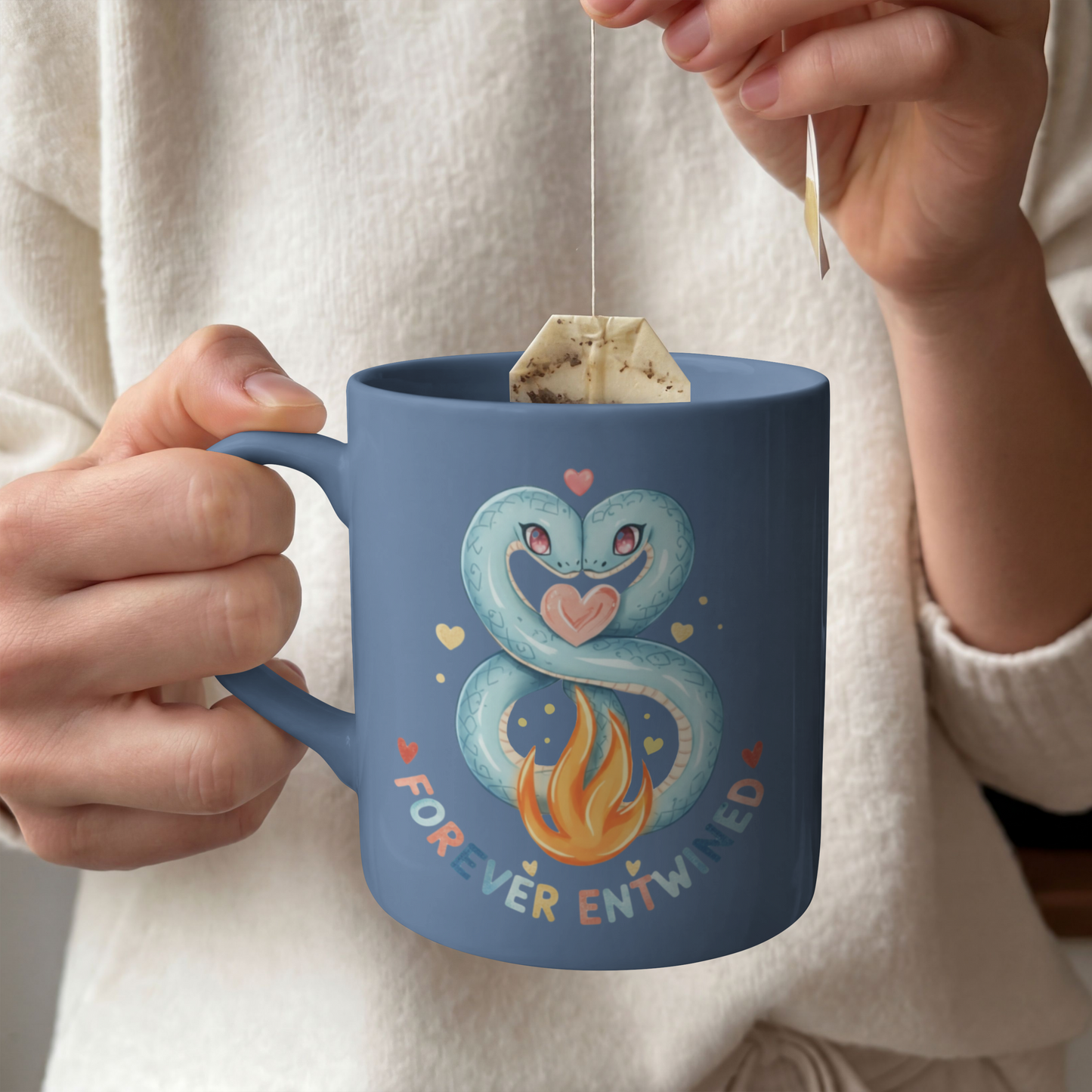 Forever Entwined Serpent Love Design– Digital PNG Download | Tote Bag, Tumbler, Sweater
