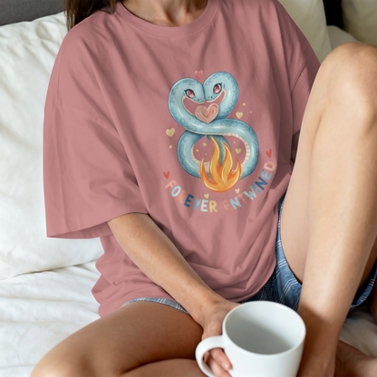 Forever Entwined Serpent Love Design– Digital PNG Download | Tote Bag, Tumbler, Sweater