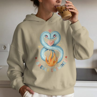 Forever Entwined Serpent Love Design– Digital PNG Download | Tote Bag, Tumbler, Sweater