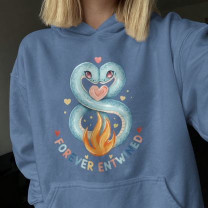 Forever Entwined Serpent Love Design– Digital PNG Download | Tote Bag, Tumbler, Sweater
