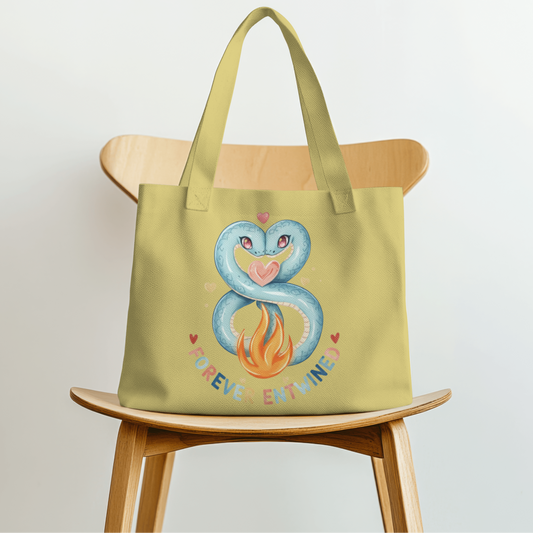 Forever Entwined Serpent Love PNG Design