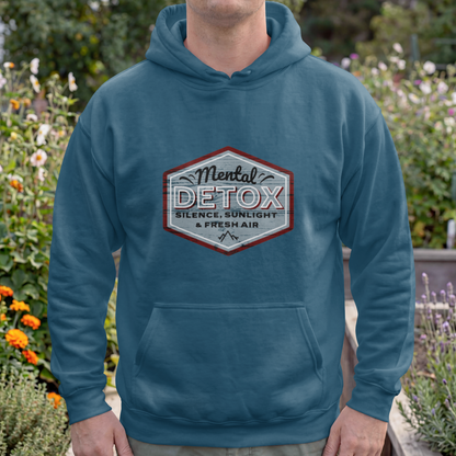 Mental Detox – “Silence, Sunlight & Fresh Air” Blue– Digital PNG Download | Trucker Hats, Sweaters, Fanny Packs