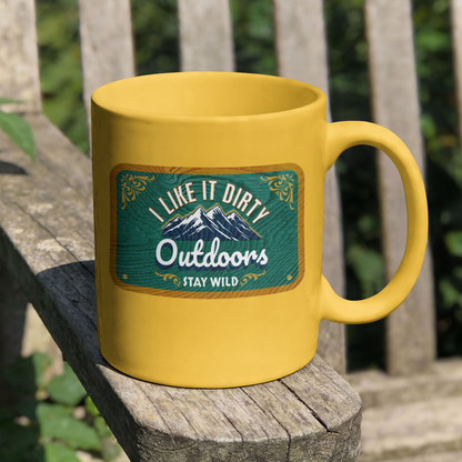 "I like it Dirty" Outdoors” Green – Digital PNG Download | Baseball Hats, Beanies, Backpacks